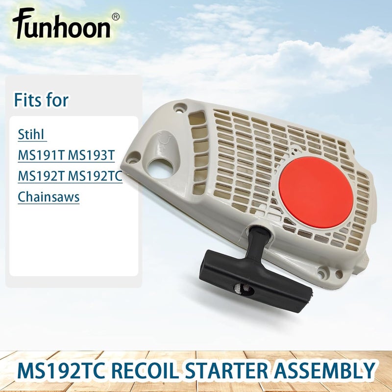 Funhoon 1137 080 2108 Recoil Starter Assembly for Stihl MS191T MS192T MS192TC MS193T Chainsaws Replaces 1137 080 2100 - Image 3
